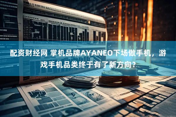 配资财经网 掌机品牌AYANEO下场做手机,游戏手机品类终于有了新方向?